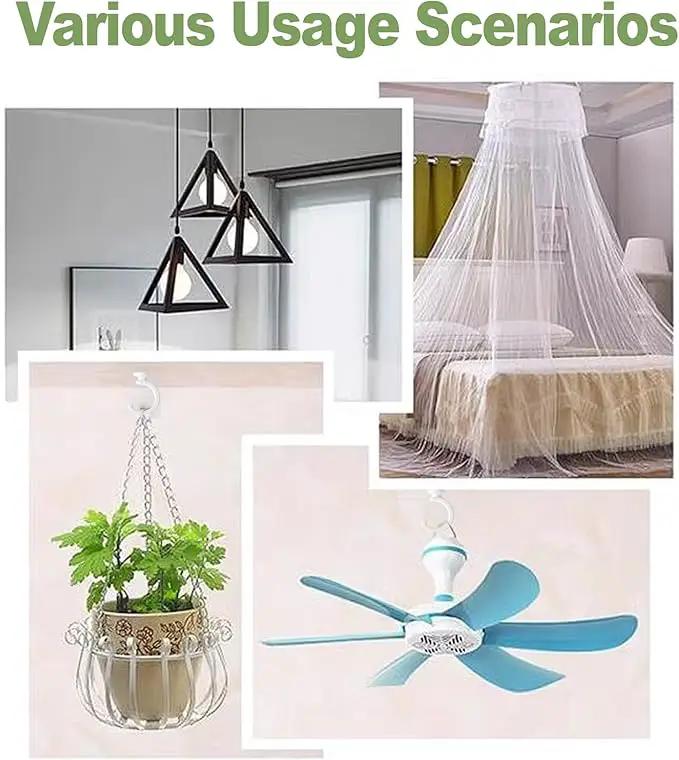 2PCS Ceiling Hooks for Hanging Plants,Heavy Duty Plant Swag Hooks,Hanging Planter Wall Hook, Indoor and Outdoor Plant Hangers by GreenHaven Gardens