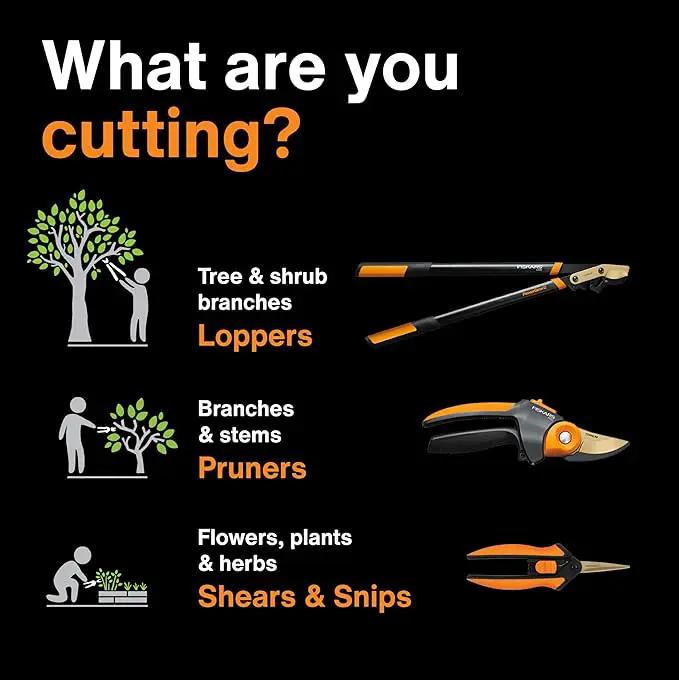 Fiskars Bypass Pruning Shears, 5/8-Inch Cut Capacity Garden Clippers, Gardening Scissors with Sharp, Rust Resistant Steel Blade by GreenHaven Gardens
