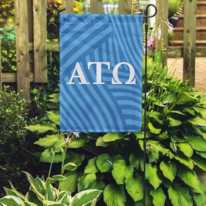 Alpha Tau Omega Licensed Flag Garden 12x19 inches Flag Banner Yard Decor Outdoor Decoration (Alpha Tau Omega #4) by GreenHaven Gardens