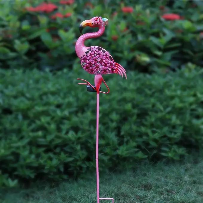 Flamingo Decor-Solar Garden Decor,Pink Flamingos for Yard-Patio Lawn Balcony Backyard Decorations,Flamingo Birthday Gifts for Women by GreenHaven Gardens