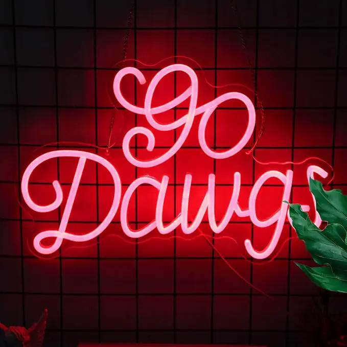 American Football Neon Sign Football Led Neon Light University Fans Rugby Game Neon LED Sign Red Letters Neon Light Up Sign for Bedroom Game Room Man Cave Party Decor Football Fans Gifts by GreenHaven Gardens
