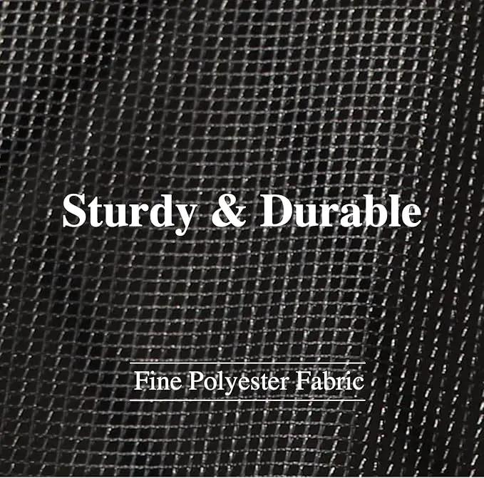 Replacement Gazebo Mosquito Netting 12' x 12',Universal Netting for Canopy Tent,4-Panel with Zipper for Outdoor Patio,Backyard (Mosquito Net Only,Black)