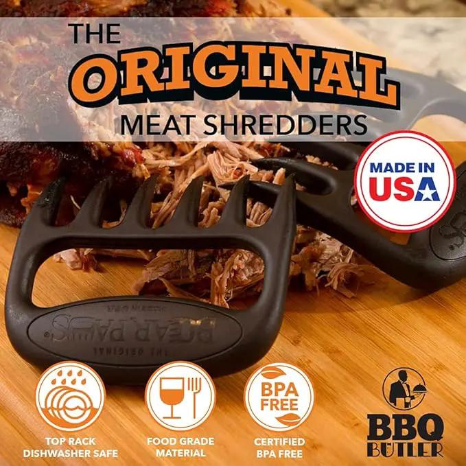 The Original Bear Paw Meat Shredder - Claws for Shredding Pork, Chicken & Any Meat (Teal) by GreenHaven Gardens