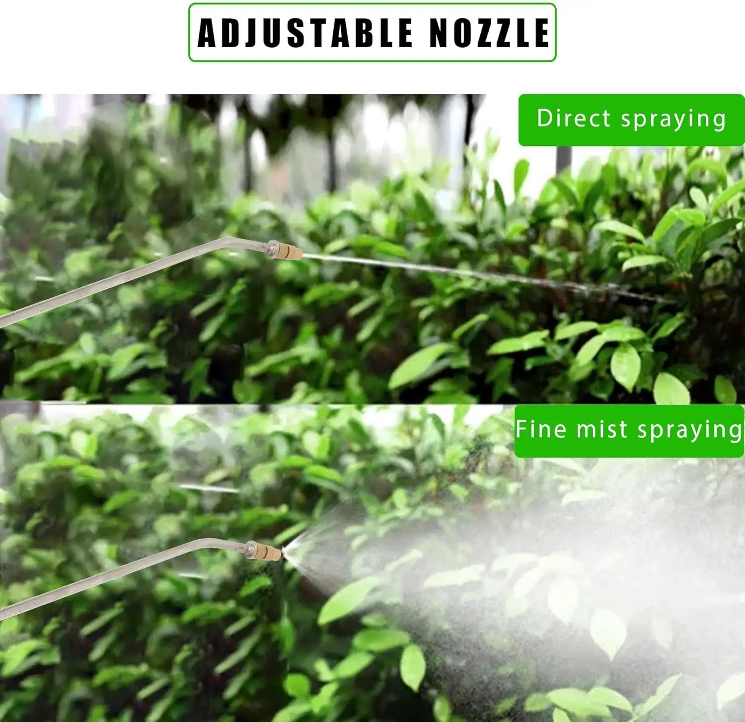 1.5 Gallon Stainless Steel Sprayer Hand Pump Sprayer with Pressure Gauge Safety Valve Adjustable Nozzle for Gardening Lawn and Cleaning by GreenHaven Gardens