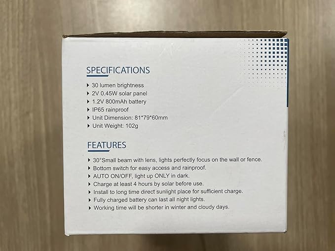4 Pack Solar Step Lights Outdoor Waterproof, Solar Wall Lights Outdoor, Last All Night, Solar Fence Lights for Fence Garden Step Yard Decking Patio (Blue) by GreenHaven Gardens