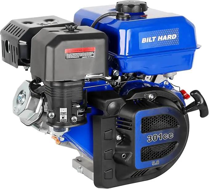 BILT HARD 301cc 10HP Gas Powered Engine, Horizontal 4 Stroke OHV Gas Motor, Shaft 1" Diameter, 3.48" Length, 1/4" Keyway, Replacement for Compressor, Log Splitter by GreenHaven Gardens