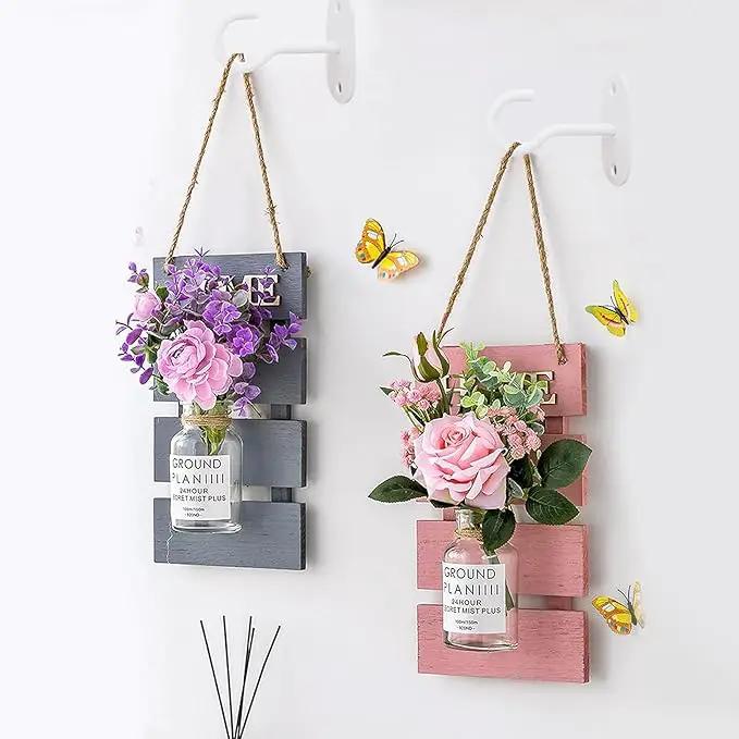 Ceiling Hooks for Hanging Plants-Metal Heavy Duty Wall Mounted Hangers for Hanging Bird Feeders, Planters, Wind Chimes, Include Professional Drywall Anchors (Pure White) 3 Pack by GreenHaven Gardens