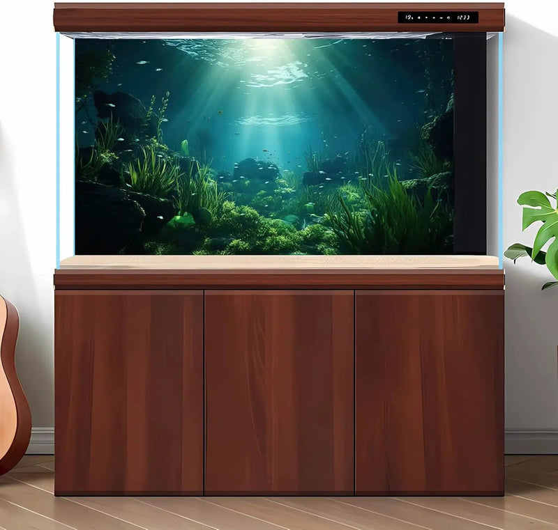 Underwater Fish Tank Background Under The Sea Aquarium Background Ocean Floor Aquatic Plants Fish Tank Backgrounds Deep Sea Sunray Tropical Aquarium Fish Reptile Tank Backgrounds 48x18in by GreenHaven Gardens