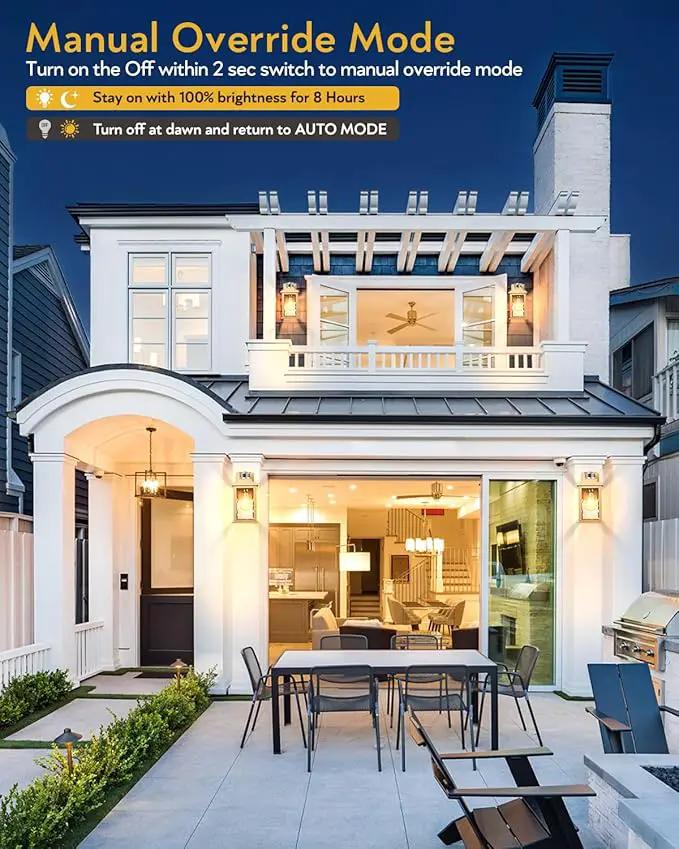 VIANIS Motion Sensor Porch Lights, Outdoor Light Fixtures Wall Mount Dusk to Dawn, Gold Waterproof Exterior Lights for House, Outdoor Wall Lights for House, Doorway, Patio, Anti-Rust by GreenHaven Gardens