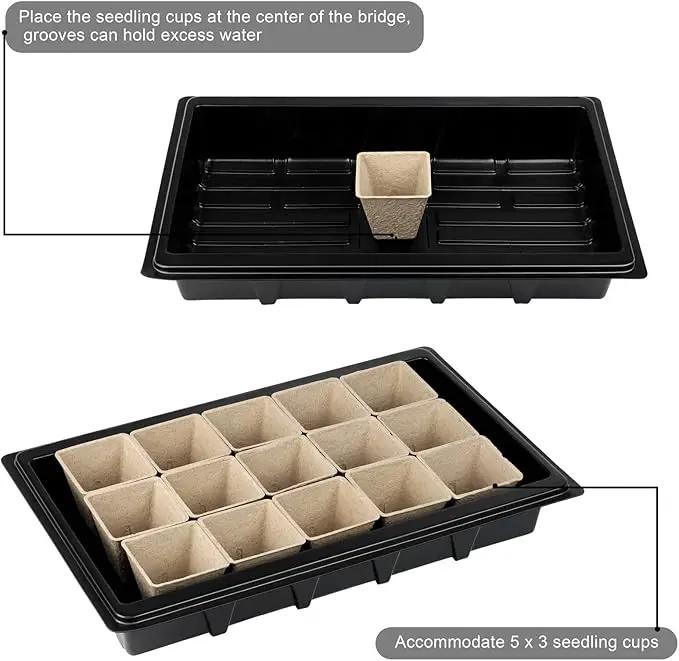 Aodaer 247 Pack Seed Starter Kit Including Peat Pots for Seedlings Seed Starter Tray with Plant Labels, Tool, Plastic Growing Trays Germination Tray Paper Seedling Cups for Indoor Outdoor Garden by GreenHaven Gardens