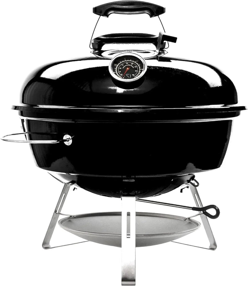 SnS Grills Slow ‘N Sear Travel Kettle, 2-Zone Cook Charcoal Basket and Easy Spin 18” Grate - Portable Charcoal Grill for BBQ Cooking - Travel Kettle 18” by GreenHaven Gardens