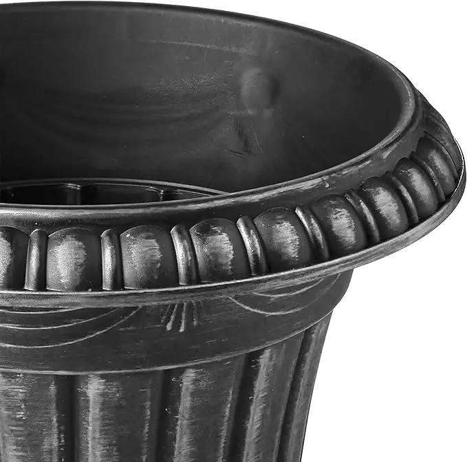 Classic Traditional Plastic Urn Planter Indoor/Outdoor by GreenHaven Gardens