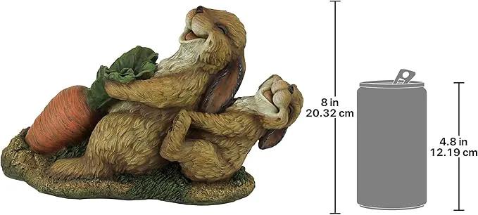 Design Toscano The Carrot Crew Rabbit Statue, Multicolored by GreenHaven Gardens