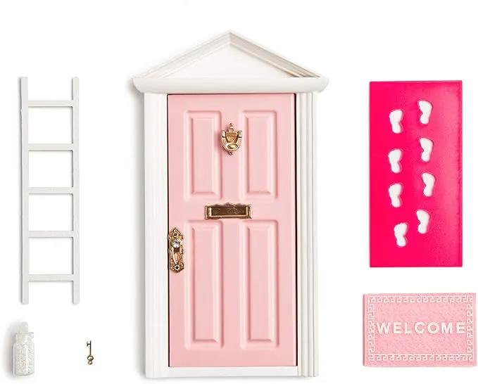 18.5cm Little Magical Fairy Door Opening with Accessories/Tooth Fairy Door for Fairy Tale Education Learning Toy Pretend Playset for Kids DIY Fairy Garden by GreenHaven Gardens