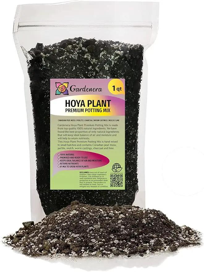 Hoya Plant Premium Potting Mix - 1 Quart - Optimal Balance for Thriving Hoyas: Air, Moisture, and Nutrient Retention by GreenHaven Gardens