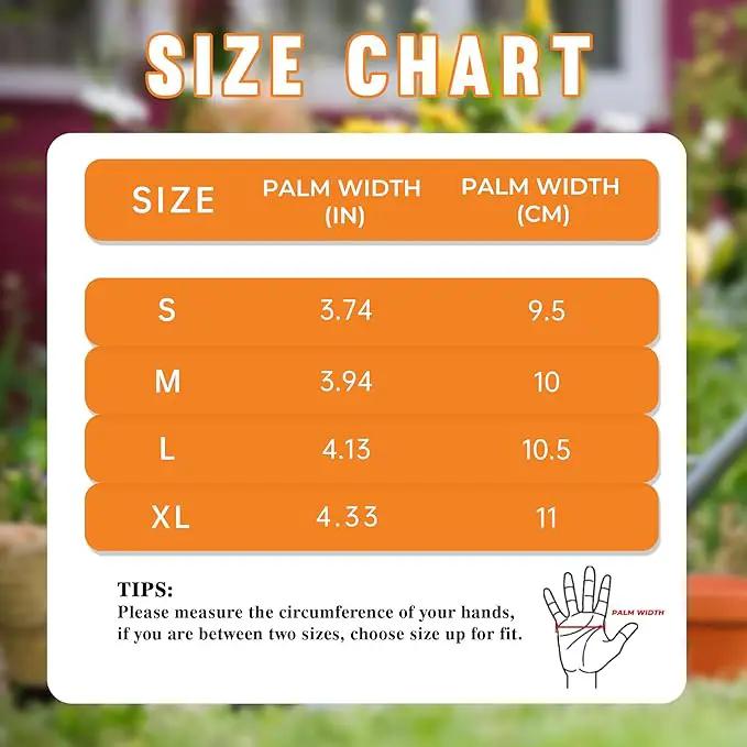 HANDLANDY Leather Gardening Gloves for Women, Thorn Proof Breathable Ladies Rose Pruning Garden Gauntlet Yard Gloves, Gift for Gardeners (Khaki, M) by GreenHaven Gardens