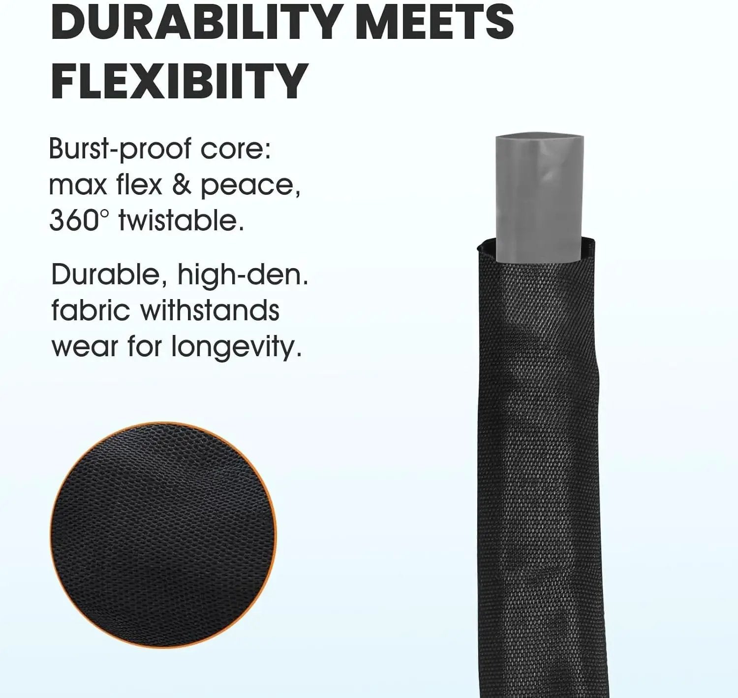 2025 Upgraded 100FT Non-Expanding Garden Hose, Lightweight, Flexible Ultra-Light Water Hose, Burst-Resistant, Lead-Free, Anti-Kink, High-Pressure by GreenHaven Gardens