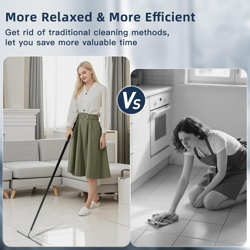 12-51’’ Telescopic Window Squeegee for Home, 2 in 1 Window Cleaning Squeegee Kit, Shower Squeegee for Glass Doors, Outdoor extendable Window Cleaner Tool for Floor Tile Wall Car Windshield by GreenHaven Gardens