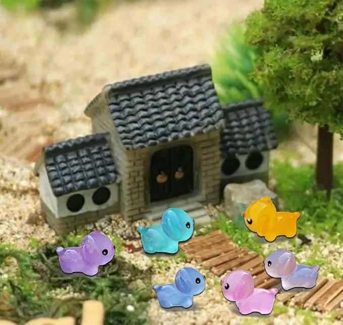 Luminous Mini Resin Dogs 40pcs Tiny Dogs Glow in The Dark for Garden Miniatures Fairy Garden Office Pranks and Dog Cake Toppers by GreenHaven Gardens
