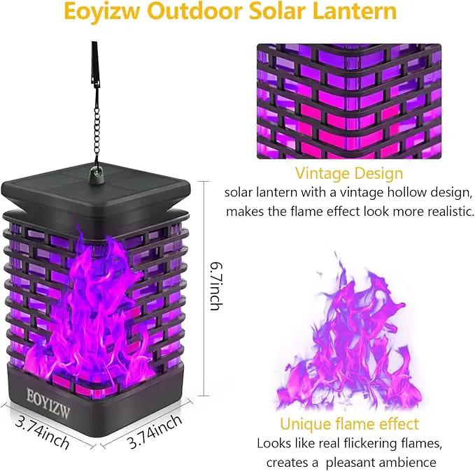 EOYIZW Solar Lights Outdoor, 99 LEDs Solar Lantern - IP65 Waterproof Garden Lights Decor for Halloween Yard Porch Patio 2 Pack by GreenHaven Gardens