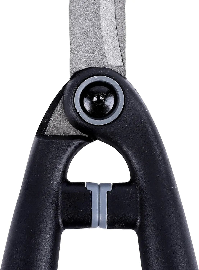 Garden Hedge Shears for Trimming and Shaping Shrubs with SK5 High Carbon Steel Non-Stick Blades, Shock-Absorbing Bumpers & Lightweight Handles by GreenHaven Gardens