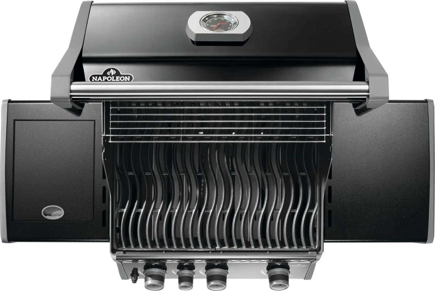Napoleon Rogue 425 Natural Gas Grill with Range Side Burner, Black, 3 Stainless Steel Main Burners, Durable Outdoor Cooking by GreenHaven Gardens