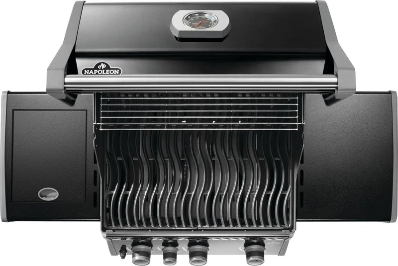 Napoleon Rogue 425 Natural Gas Grill with Range Side Burner, Black, 3 Stainless Steel Main Burners, Durable Outdoor Cooking by GreenHaven Gardens