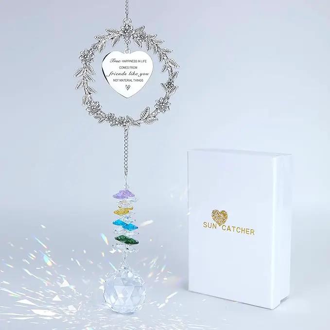 Friend Gifts Unique Friendship Gifts for Women,BFF, Bestie-Best Friend Birthday Gift, Hanging Rainbow Crystal Suncatcher Ornament by GreenHaven Gardens