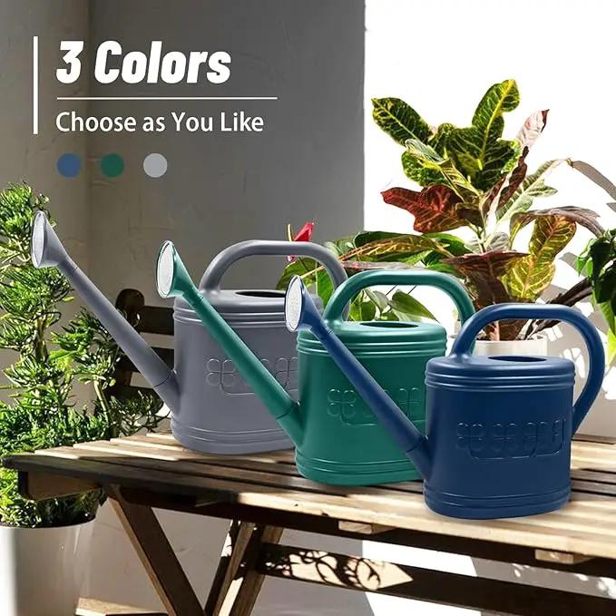 2 Gallon Watering Can, Outdoor Watering Can for Plants, Garden Water Can with Removable Long Spout and Stainless Steel Sprinkler Head, Large Water Can for Greenhouse (Dark Green, 2 Gallon) by GreenHaven Gardens