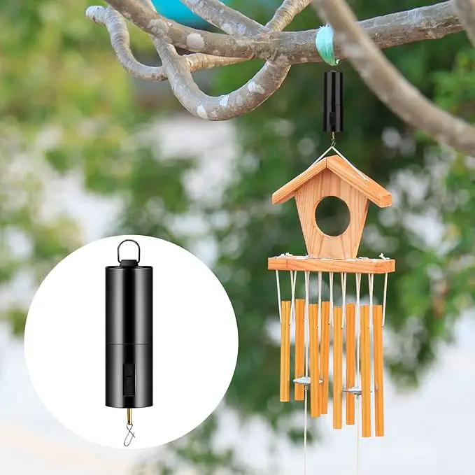 1 Piece Hanging Black Rotating Motor Wind Spinner Mobile Battery Operated Motor Multi-Purposes Rotatable Hook for Garden Decoration Accessory Supplies by GreenHaven Gardens