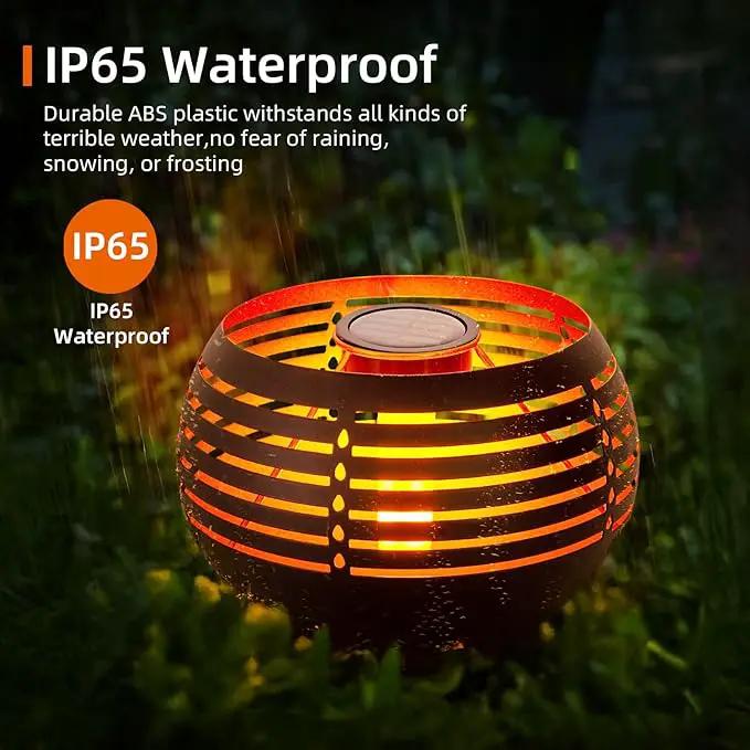 Outdoor Waterproof Lantern, High-Quality Flame Solar-Powered LED Light, Perfect for Gardens, Patios, Deck, Desktops, Pathways, Landscapes, and Lawns Decorations. (L1048) by GreenHaven Gardens