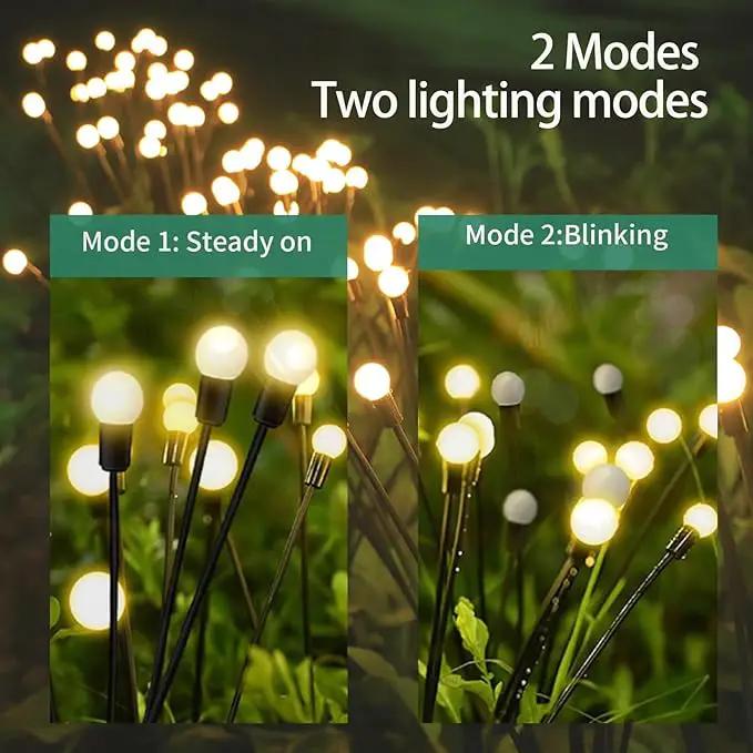 Solar Outdoor Decor - 4 Pack 40 LED Lights, Waterproof, Warm White (4 pack-40 LEDs) by GreenHaven Gardens