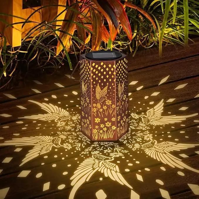 Hummingbird Solar Lanterns Outdoor Waterproof - Birthday Gifts for Women, Men, Mom, Mothers Day Gifts, Solar Lights Outdoor Hanging Garden Decor for Outside, Patio, Outdoor, Yard, Lawn, Balcony by GreenHaven Gardens