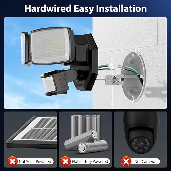 Onforu 32W 2 Head Motion Sensor Outdoor Lights, 3200LM 6500K LED Security Light, Dusk to Dawn, Motion Detector Light for Outside, IP65 Waterproof Flood Lights for Garage, Yard(Black) by GreenHaven Gardens