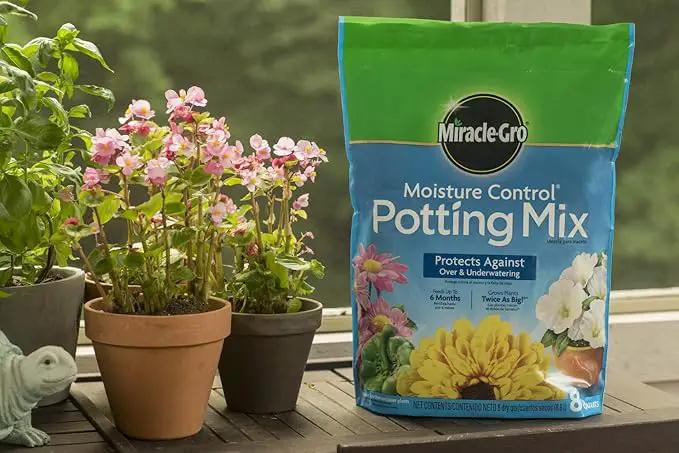 Miracle-Gro Moisture Control Potting Mix 8 qt., Protects Against Over and Under Watering Container Plants, 2-Pack by GreenHaven Gardens