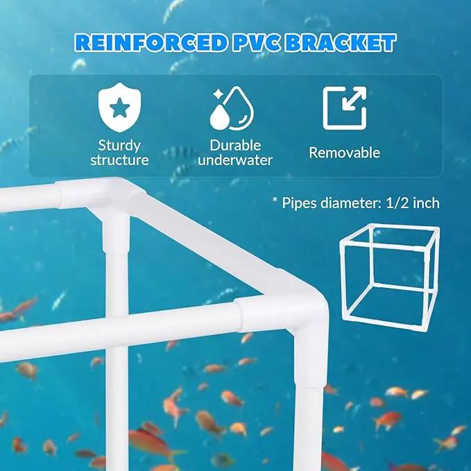 Pond Filter Box, Anti-Clogging Pond Filters for Outdoor Ponds Nylon Media Mesh Water Pump Cover Barrier Bag with Drawstring, Pond Pump Filter Bag (10 Inch) by GreenHaven Gardens