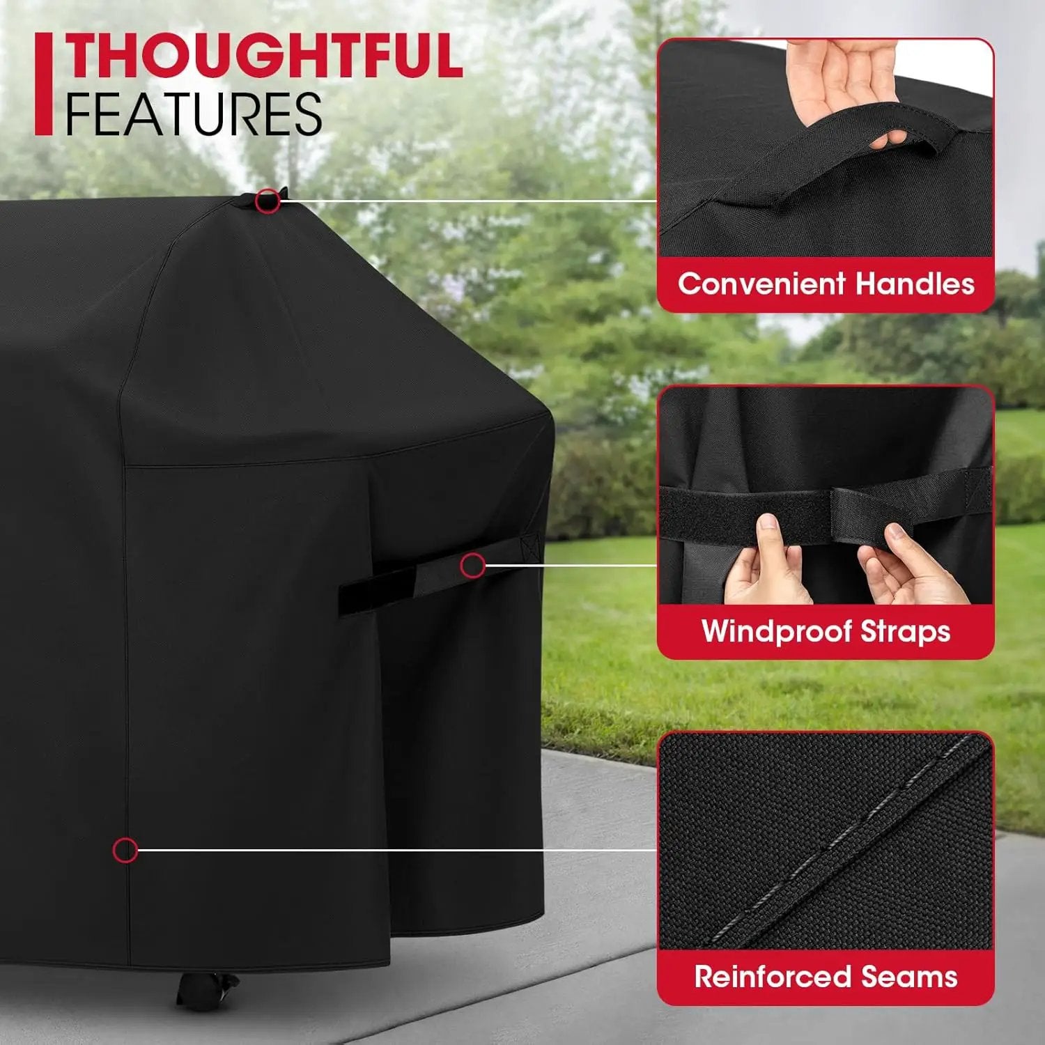 Unicook Grill Cover Compatible with Weber Summit 600 Series and Summit Smart Gas Grills, Heavy Duty Waterproof Outdoor BBQ Cover, Fade Resistant Gas Grill Protector, Compared to Weber 7109 by GreenHaven Gardens