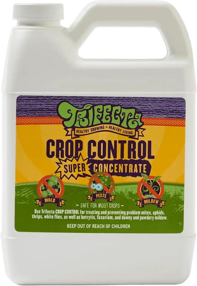 Trifecta Crop Control Super Concentrate All-in-One Natural Pesticide, Fungicide, Miticide, Insecticide, Help Defeat Spider Mites, Powdery Mildew, Botrytis, Mold and More on Plants 32 OZ by GreenHaven Gardens