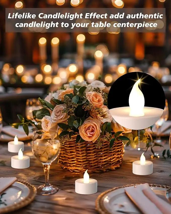 LED Tea Lights Flameless Candles- 150Pack Tealight Candle Realistic and Bright Flickering Long Lasting 200Hours for Holiday Celebration,Party, Home Decoration WarmWhite,Battery Operated by GreenHaven Gardens