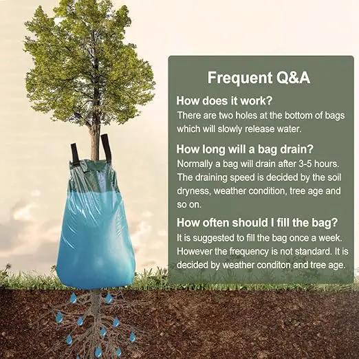 REMIAWY Tree Watering Bag, 20 Gallon Slow Release Watering Bag for Trees, Tree Irrigation Bag Made of Durable PVC Material with Zipper (4 Pack 5-8 Hours Releasing Time) by GreenHaven Gardens