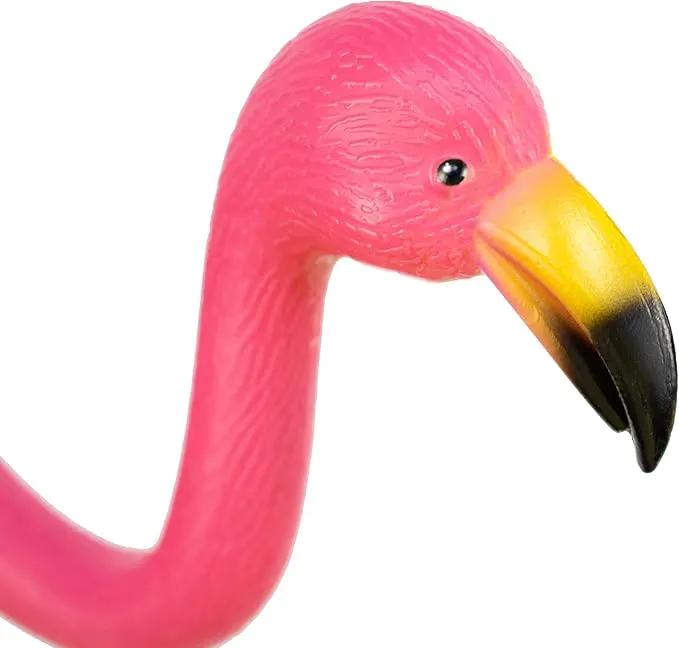 GiftExpress Pink Flamingos Yard Decorations - 6 Pack Small 14" Tall Plastic Flamingo Statue w/Metal Stakes - Flamingo Lawn Ornaments & Garden Decor for Outdoor Parties by GreenHaven Gardens