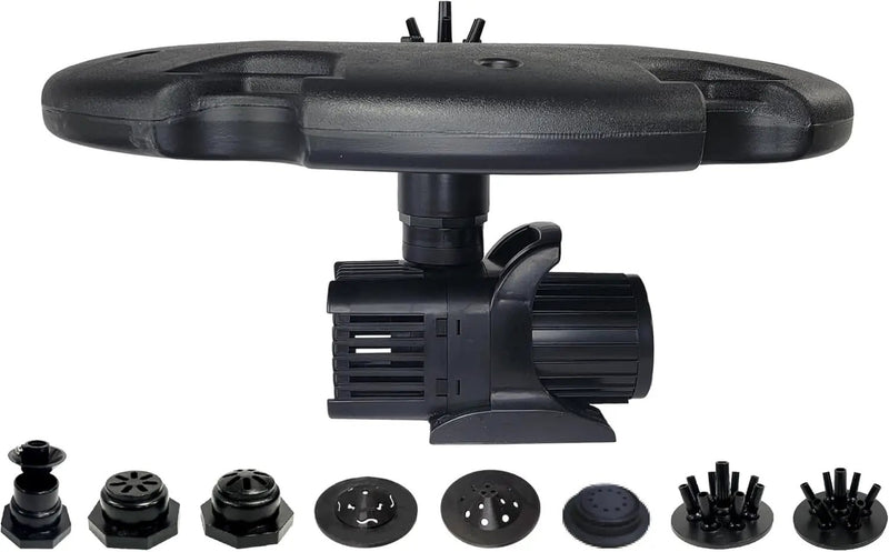 HALF OFF PONDS Floating Fountain – 1.2 HP Pond Aerator, 200' Cord – 10,000 GPH Water Pump – 11 Spray Patterns - Energy-Efficient - Improves Water Quality - for Large Ponds, Lakes & Water Gardens by GreenHaven Gardens