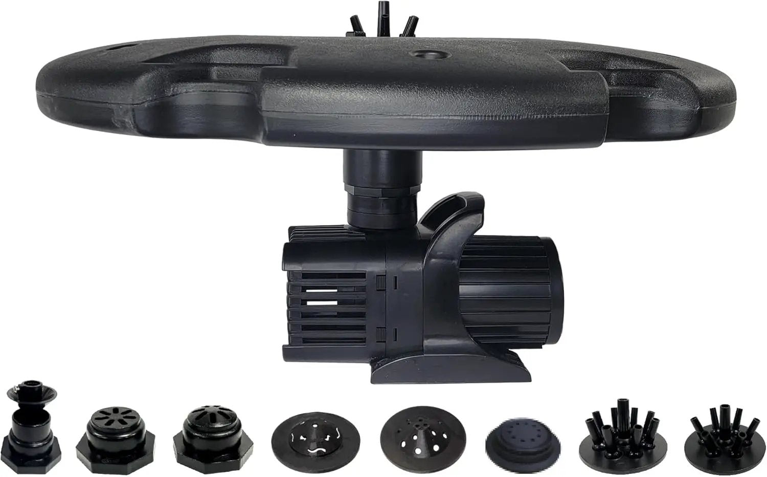 HALF OFF PONDS Floating Fountain – 1.5 HP Pond Aerator with 100' Cord – 12,500 GPH Water Pump – 11 Spray Patterns - Energy-Efficient – for Large Ponds, Lakes & Water Gardens by GreenHaven Gardens