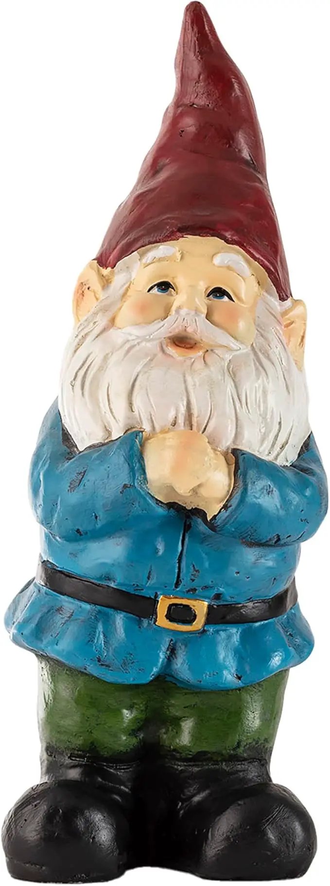 Alpine Corporation 12" Tall Classic Outdoor Garden Gnome Yard Statue Decoration by GreenHaven Gardens