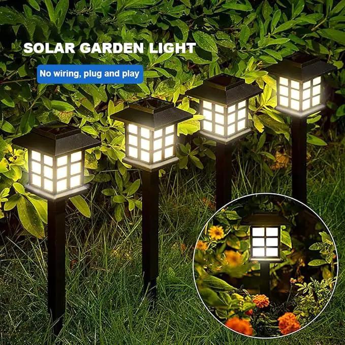Solar Garden Outdoor Lights 12 Pack,Outdoor Landscape Lights Solar Waterproof Garden LED Lights for Pathway Patio Driveway Walkway Porch, Auto On/Off (White Light) by GreenHaven Gardens