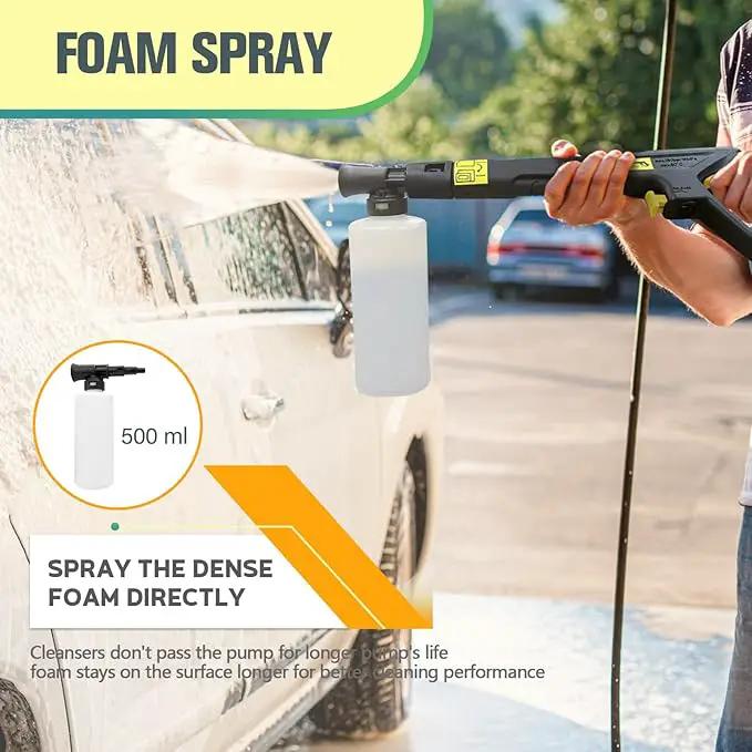 Pressure Washer with 25 FT Hose, 16.4 FT Power Cord, Soap Tank Car Wash Machine Green by GreenHaven Gardens