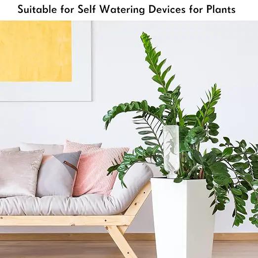 12 Pack Plant Watering Devices, Terracotta Self Watering Spikes with 25 oz Plastic Wine Bottles, Slow Release Plant Waterer Self Watering Planter for Vacation Indoor Outdoor Plant by GreenHaven Gardens