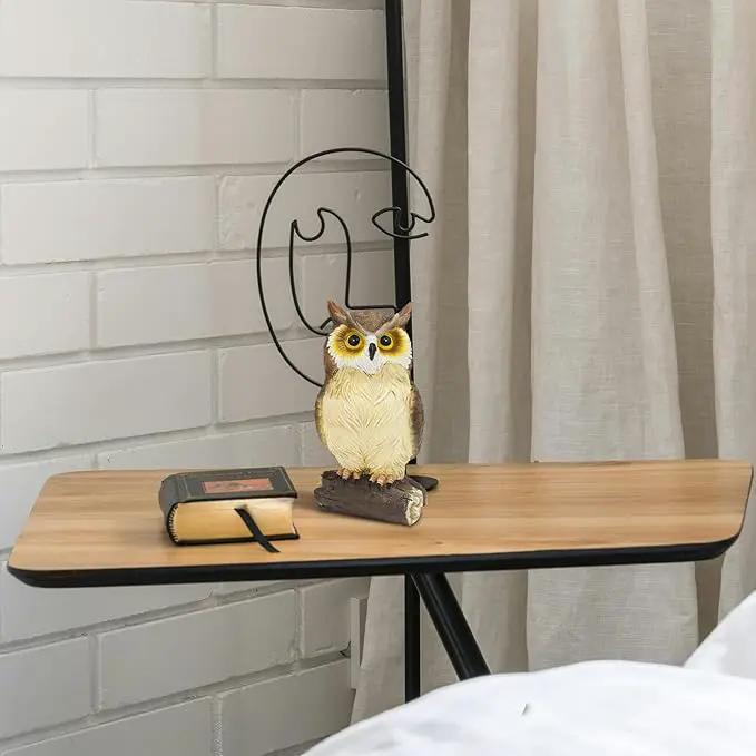 Outdoor Resin Owl Garden Statues, Figurine Sculpture-Owl Perched on Branch, Owl Decoration for Porch, Patio, Lawn, Yard, Whimsical Owl Table Bookshelf Ornament Accessories, Garden by GreenHaven Gardens