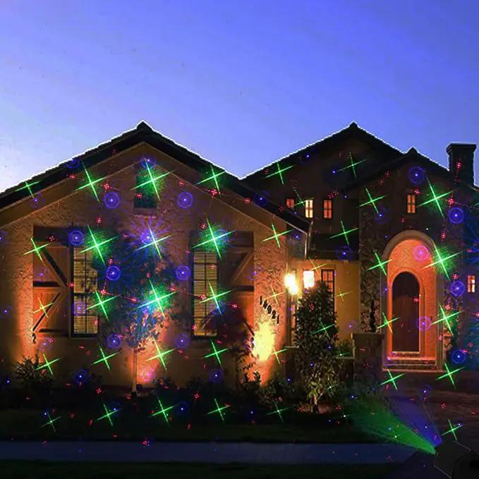 LedMall Mini House RGB Firefly with 32 Patterns Garden Laser Lights Projector by GreenHaven Gardens