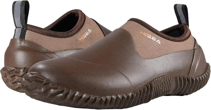 HISEA Unisex Waterproof Garden Shoes, Men's Rubber Rain Boots Women's Ankle Rain Shoes Neoprene Camp Booties Outdoor Slip-On Footwear for Gardening, Farming, Camping, Car Wash, Lawn Care and Yard Work by GreenHaven Gardens